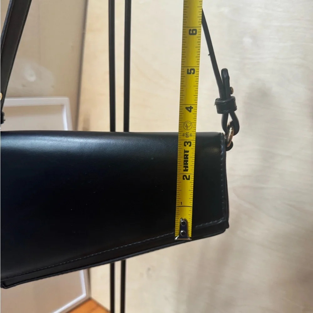 Madison West Black Triangle Shoulder Bag - Picture 12 of 13